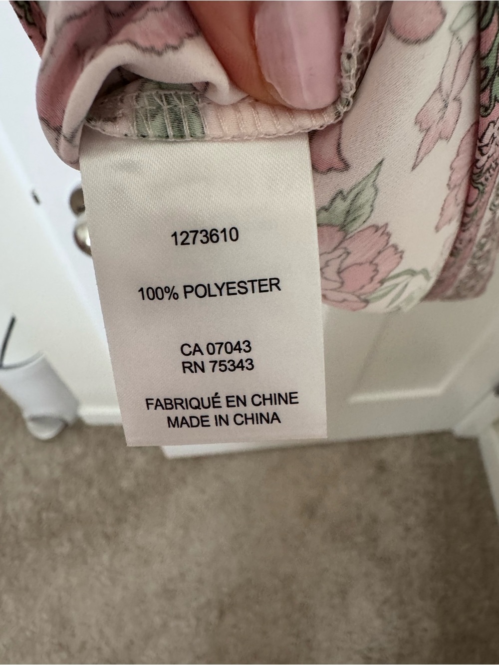 Cupcakes and Cashmere Floral Button-Up Blouse in Soft Pink - Picture 4 of 5
